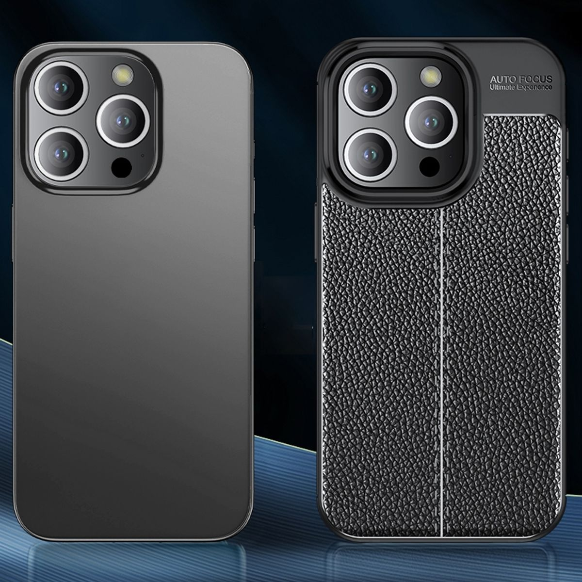 Backcover, Blau Case, KÖNIG DESIGN 15 Pro, iPhone Apple,