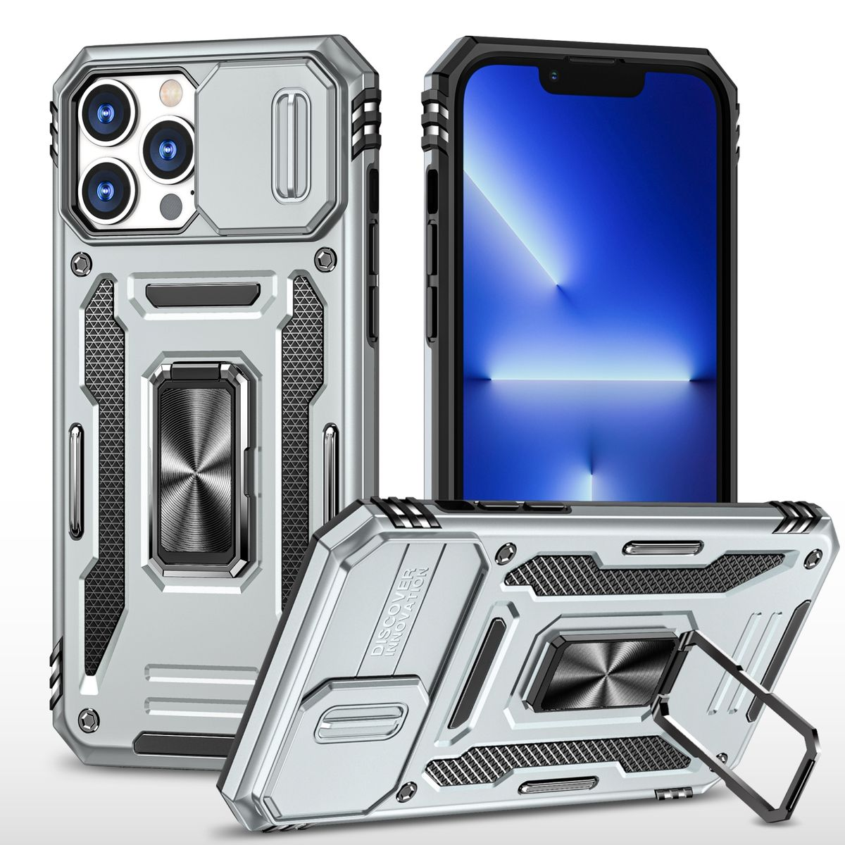 KÖNIG DESIGN Case, Backcover, Grau Pro 15 Max, iPhone Apple