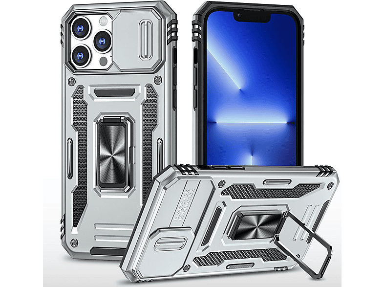 KÖNIG DESIGN Case, Backcover, Max, 15 Pro Apple, Grau iPhone