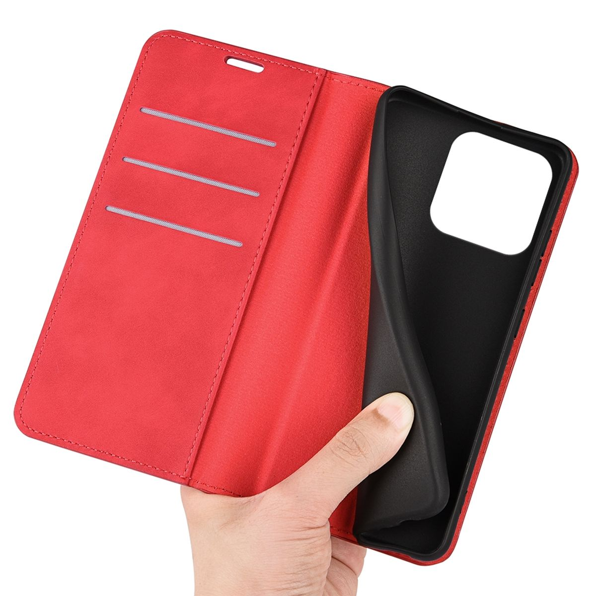 Plus, Rot Case, iPhone Apple, 15 DESIGN KÖNIG Bookcover, Book