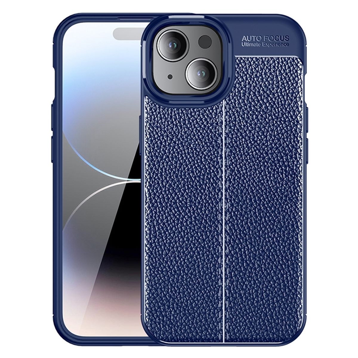 Apple, Blau iPhone Backcover, DESIGN 15, KÖNIG Case,