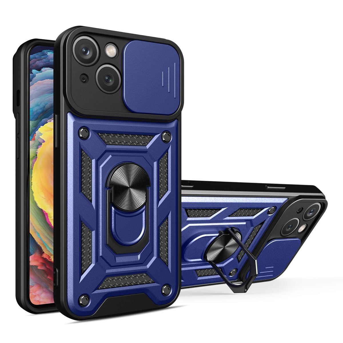 Case, Blau KÖNIG Backcover, 15 Apple, Plus, iPhone DESIGN