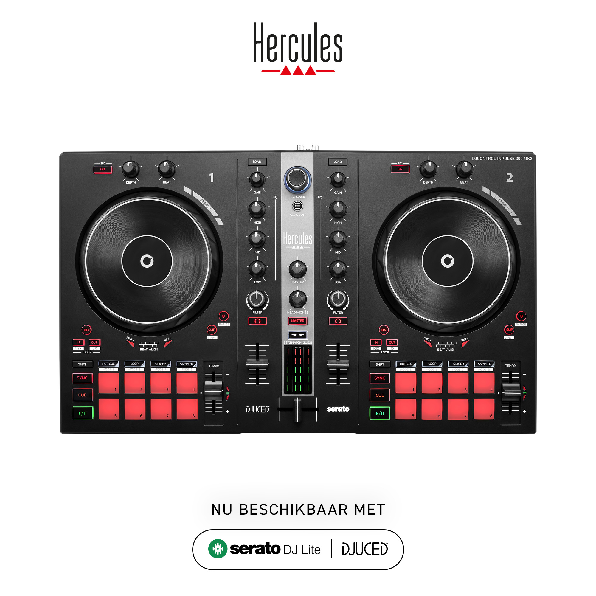 300 Controller, HERCULES Schwarz MK2 Inpulse DJ DJ control