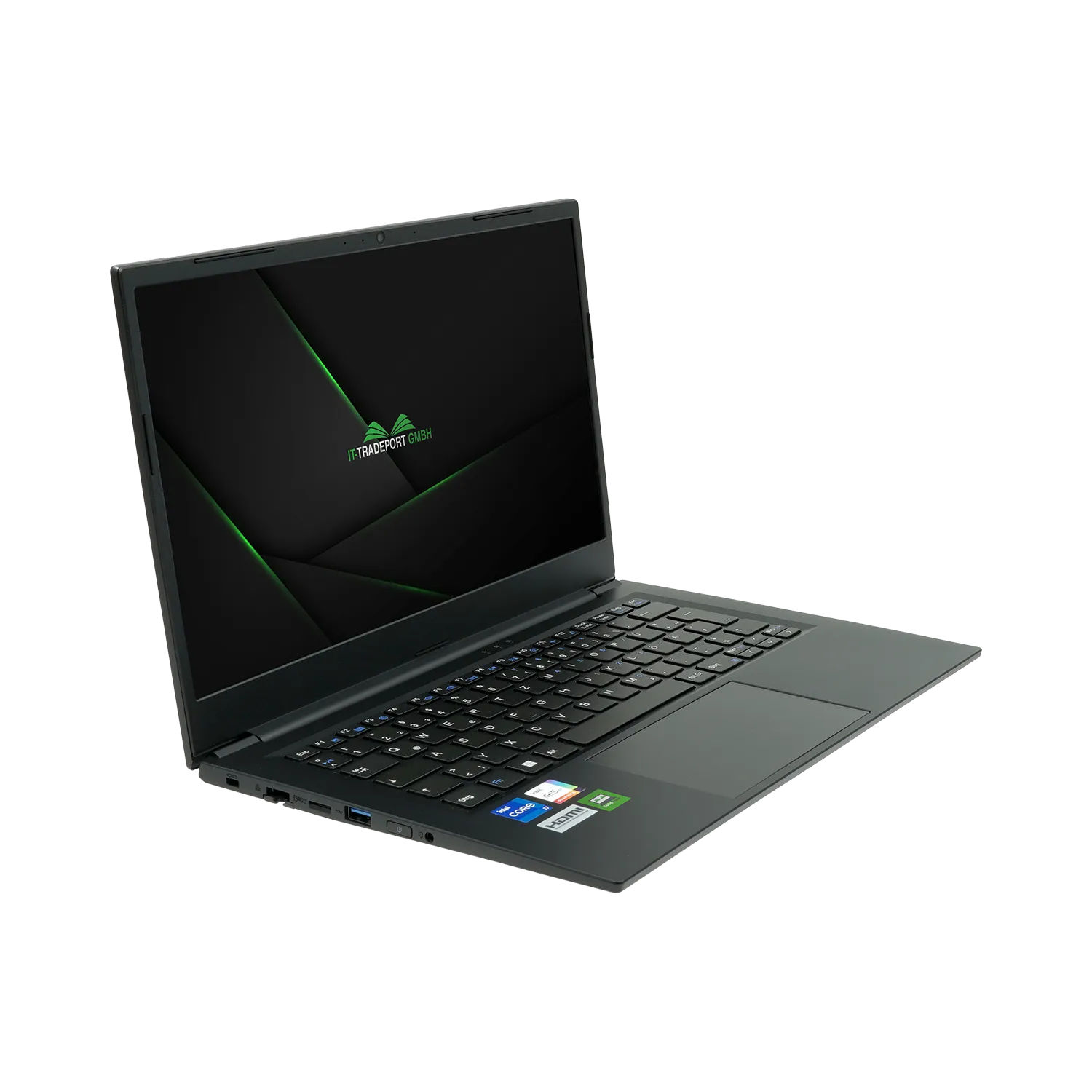 Intel® Schwarz 2021 GB JodaBook fertig RAM, SSD, eingerichtet, Prozessor, \'Spark\' Pro, Notebook Zoll Display, 64 i7 mit S14, GB IT-TRADEPORT 14 Core™ 500 Office