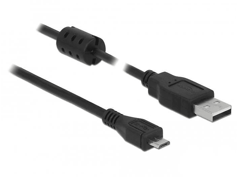 DELOCK DELOCK Kabel USB 2.0 Typ-A <gt/>Mini-B 3,0 m Peripheriegeräte & Zubehör USB Kabel, Schwarz