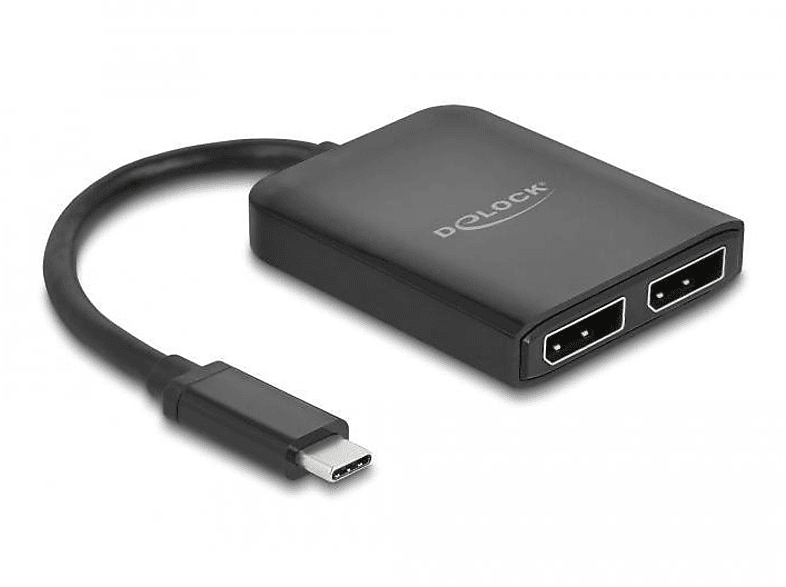 DELOCK 87754 DisplayPort Splitter, Schwarz