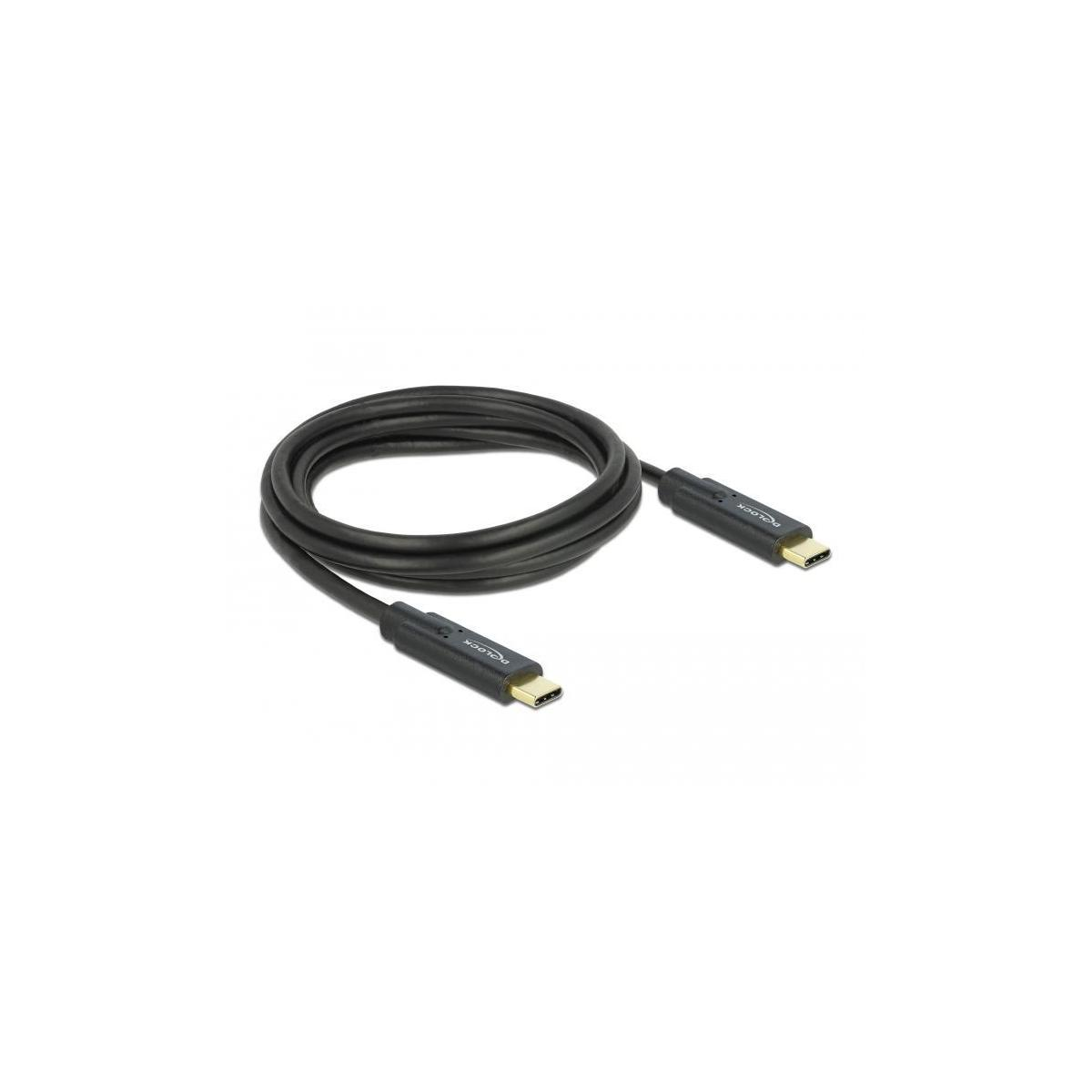 Kabel, Peripheriegeräte Gbps Schwarz Type USB 5 DELOCK & Zubehör 1 Kabel Gen DELOCK 3.1 & USB
