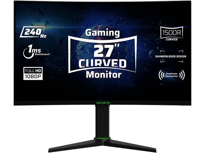 , A27 V1.2 Zoll (1 Reaktionszeit Full-HD ARYOND ) Hz 27 Gaming-Monitor 240 ms