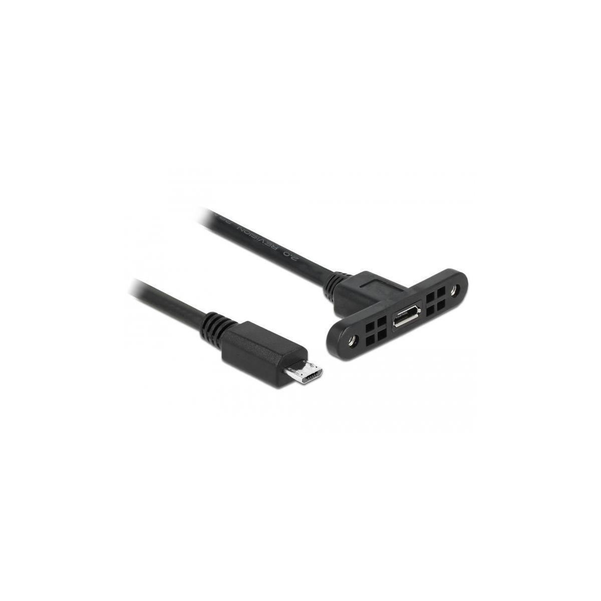Schwarz DELOCK Kabel, USB 85246