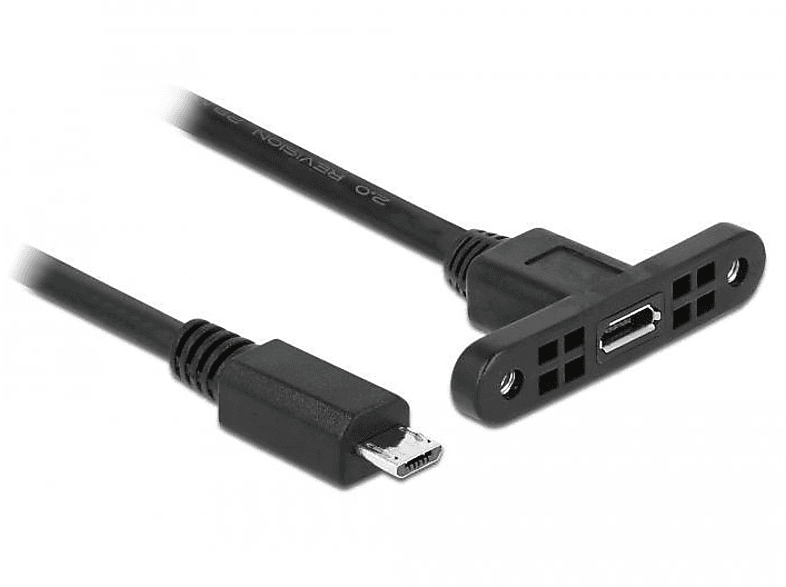 DELOCK 85246 Kabel, USB Schwarz