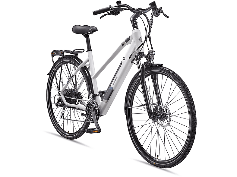 Zoll, kreide (Laufradgröße: 11,6, Expedition 28 Unisex-Rad, Weiß) TELEFUNKEN XC940 Trekkingrad