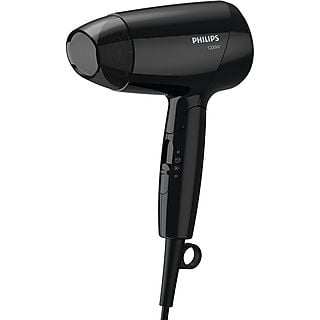 Secador - PHILIPS BHC010, 1200 W, 3 niveles temperatura, 3 velocidades, Difusor incluido, Negro