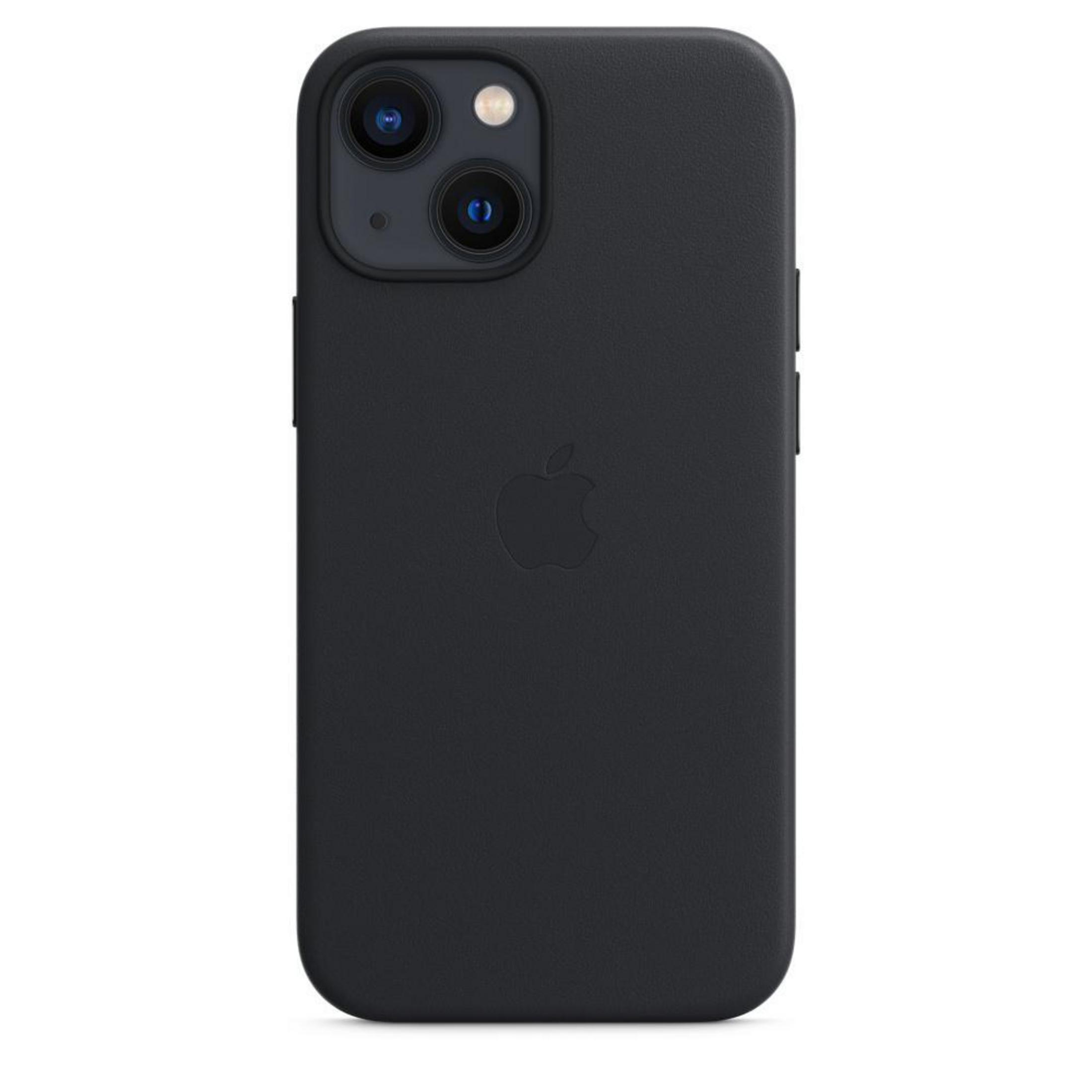 Black iPhone case with the Apple logo, showing the phone's camera system.