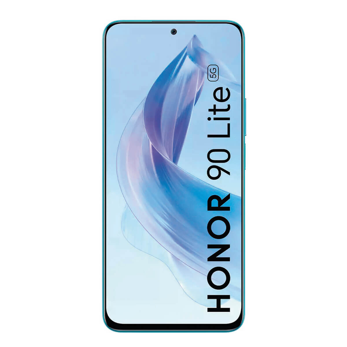 A teal Honor 90 Lite phone screen with the text HONOR 90 Lite.