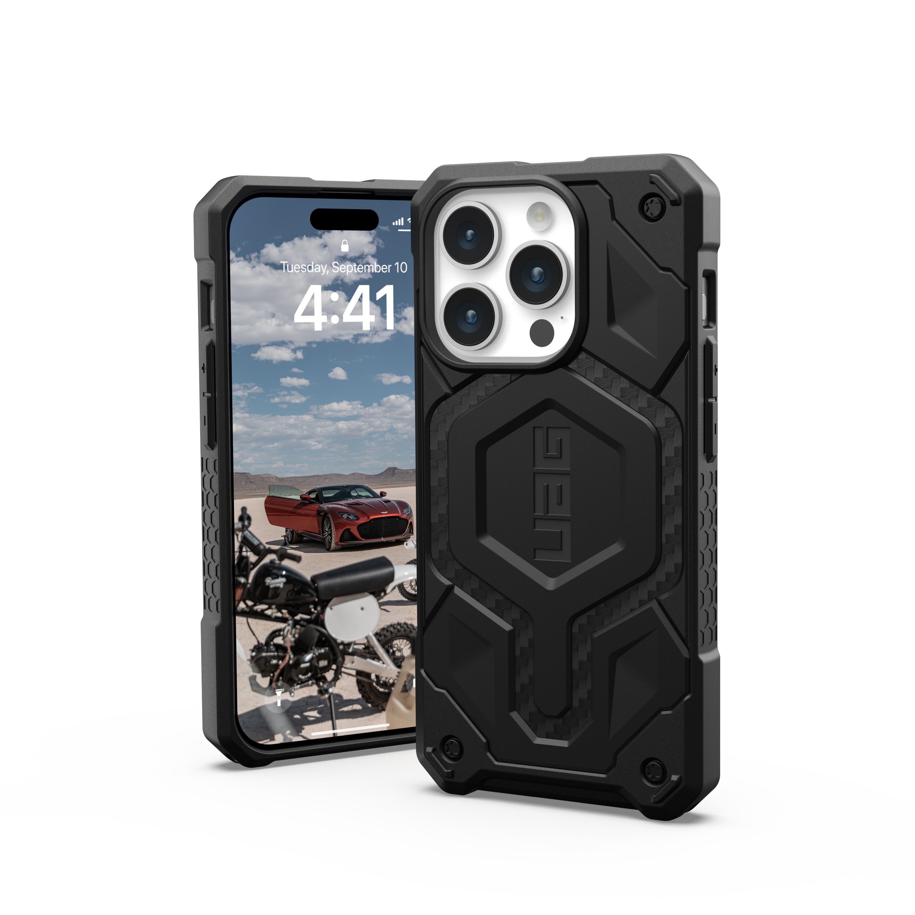 carbon ARMOR iPhone 15 Pro, Pro, Backcover, GEAR Apple, fiber URBAN Monarch