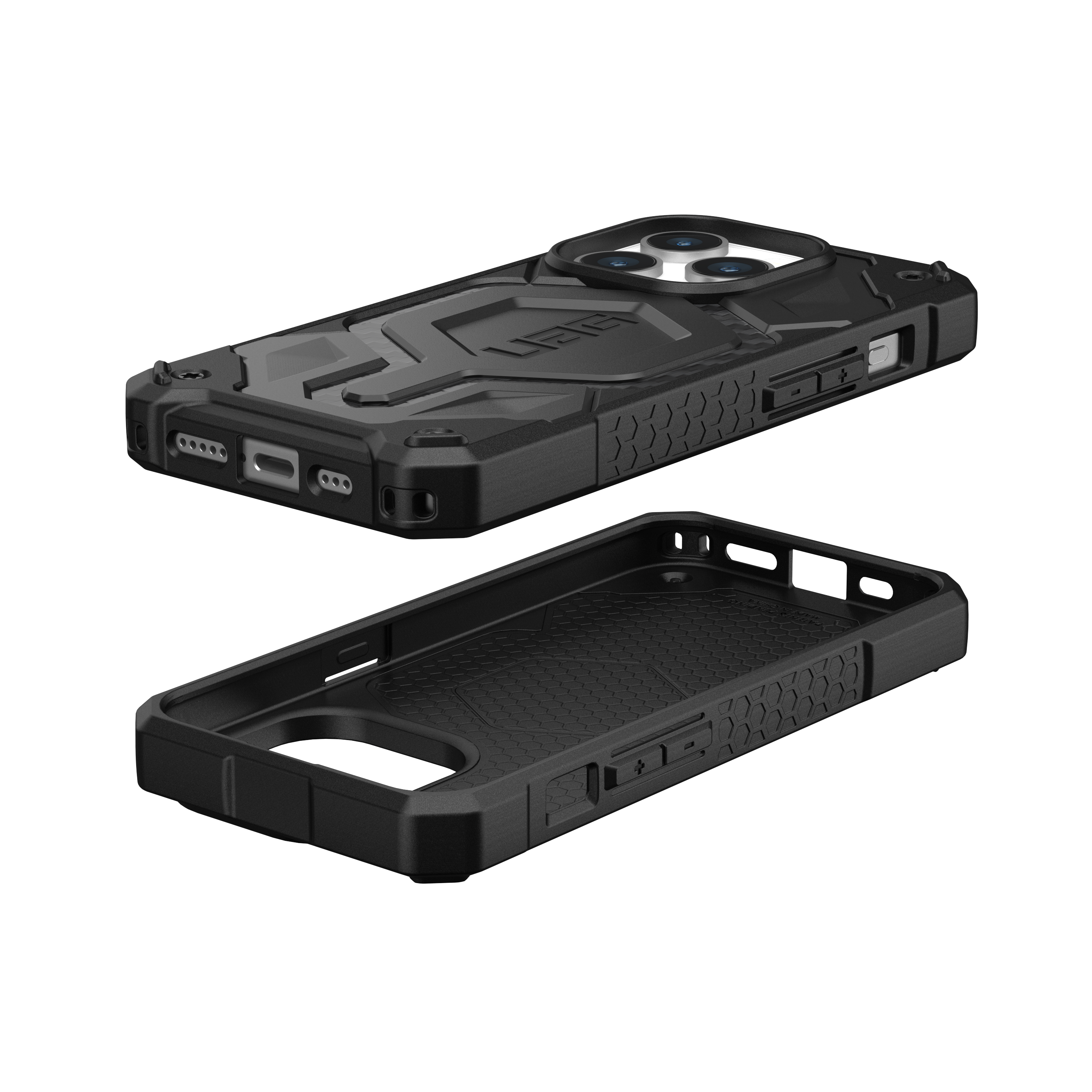 URBAN ARMOR GEAR Monarch Pro, fiber Apple, Pro, 15 Backcover, iPhone carbon