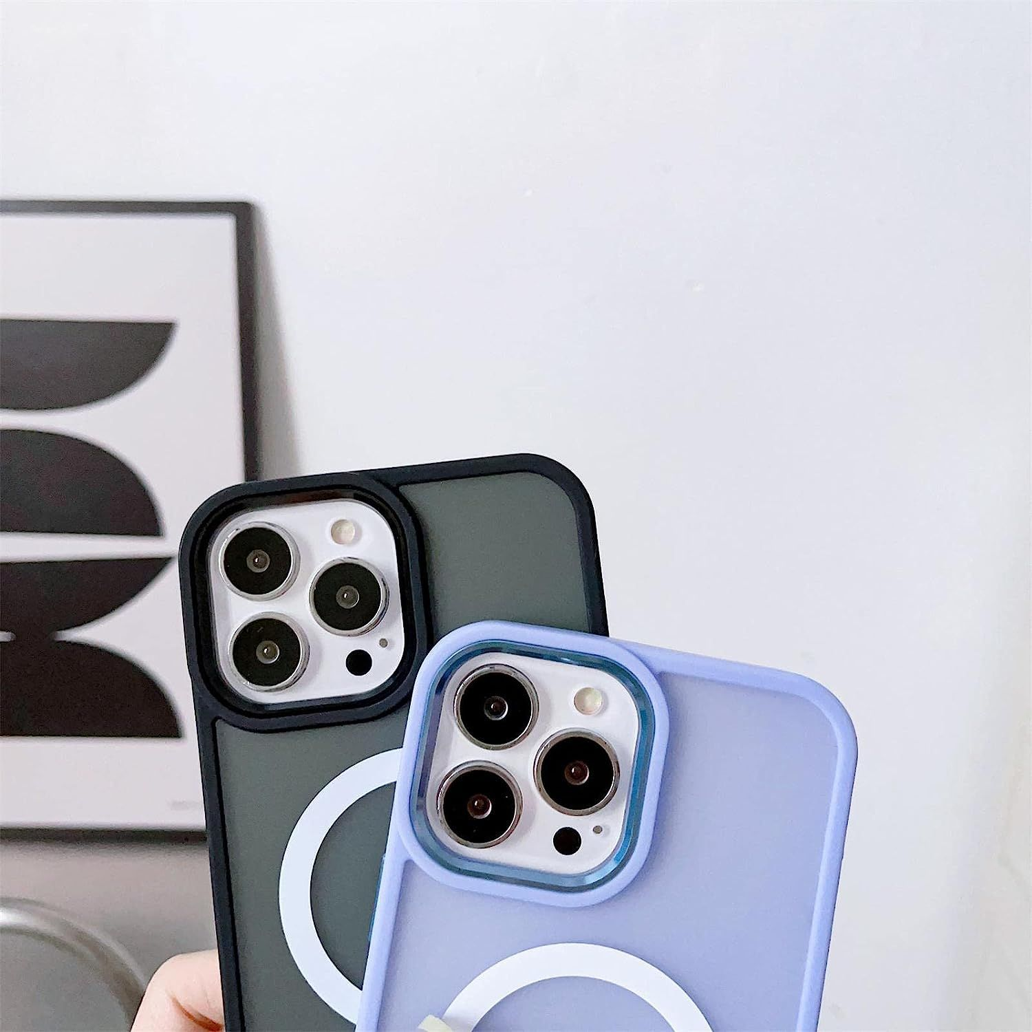 COFI Matte MagSafe Color Hülle, 15 Pro, Backcover, Marineblau iPhone Apple