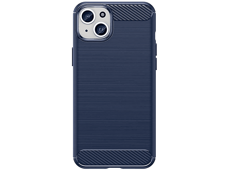 15 Flexible iPhone Carbon Hülle, Backcover, Apple, COFI Plus, Blau