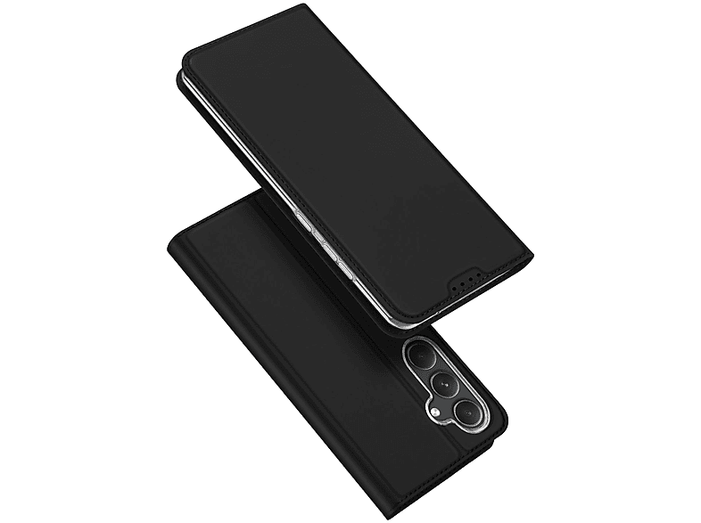 DUX DUCIS Brieftaschenetui Samsung, Schwarz S23 FE, mit Galaxy Ständer, Bookcover
