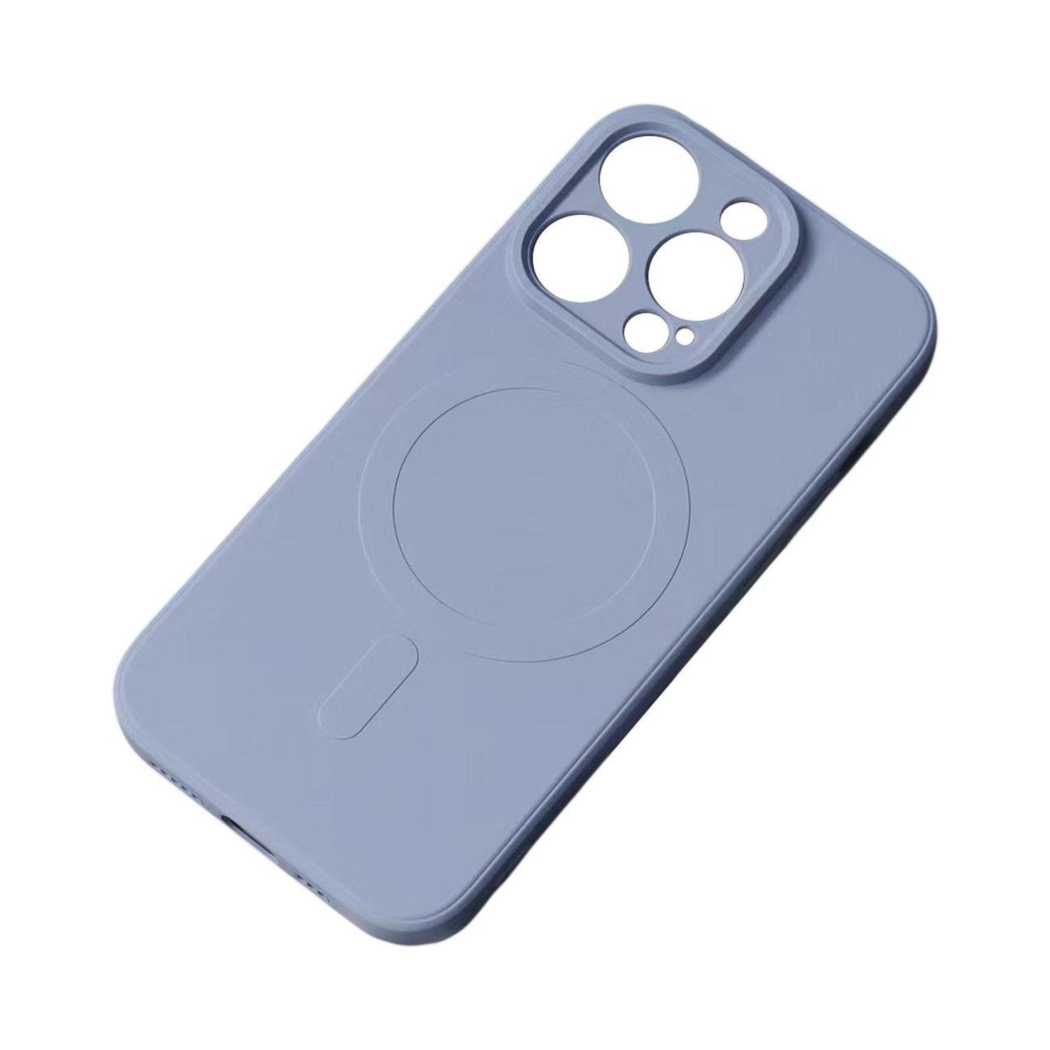 MagSafe, 15 Silikonhülle iPhone Apple, Grau Pro, Backcover, COFI Cover