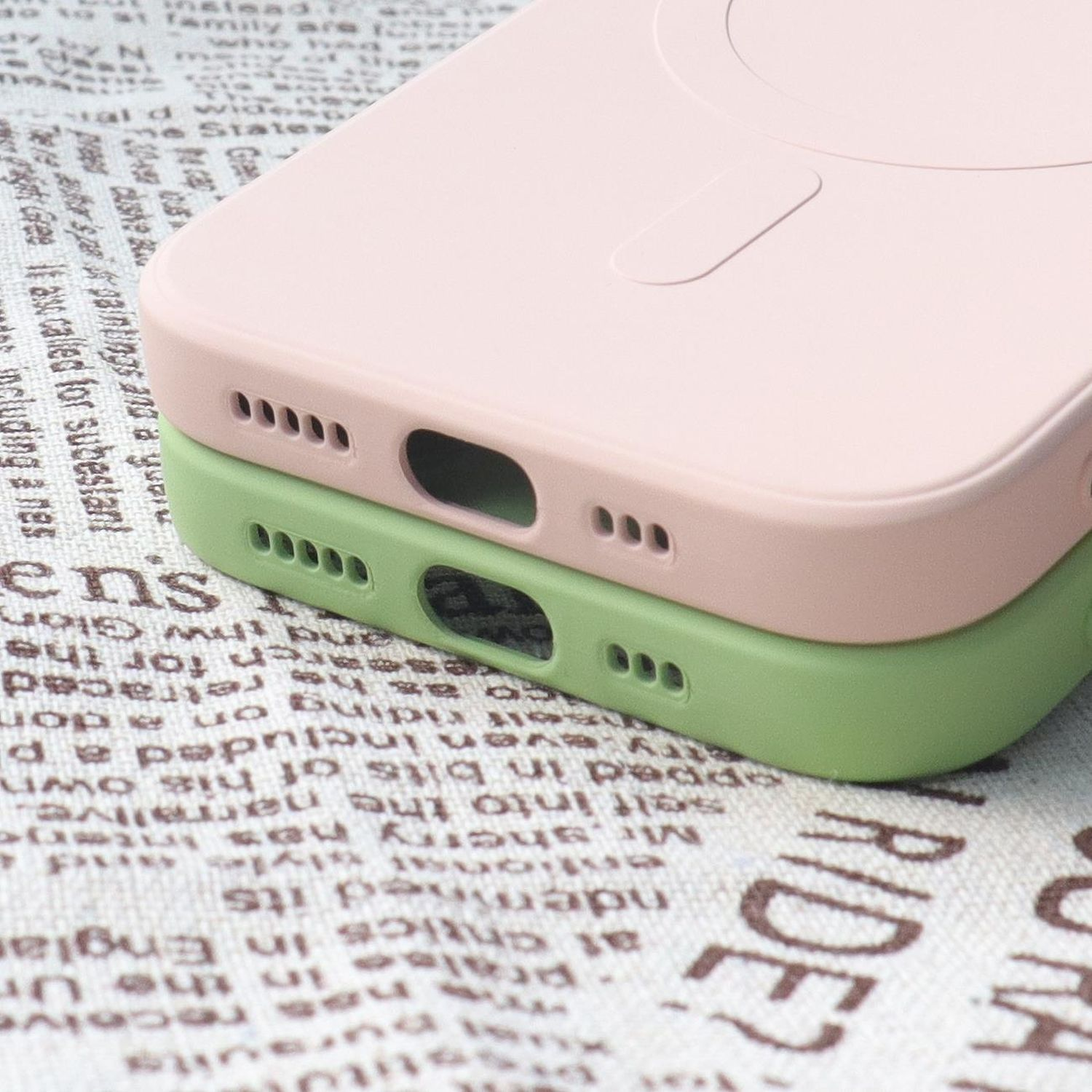 COFI Silikonhülle Apple, Grau 15, Cover iPhone MagSafe, Backcover