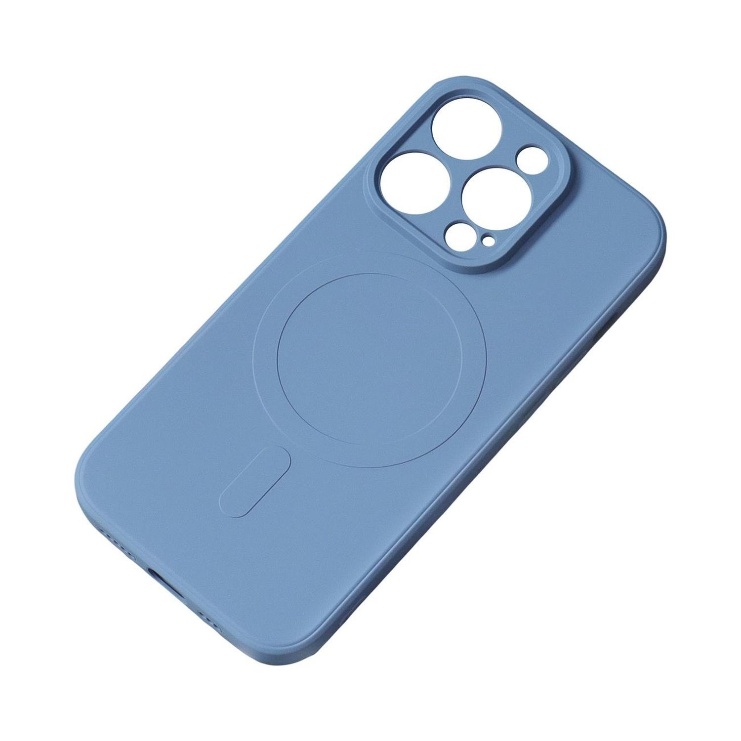 Pro Backcover, Cover MagSafe, 15 COFI Apple, Silikonhülle Max, iPhone Marineblau