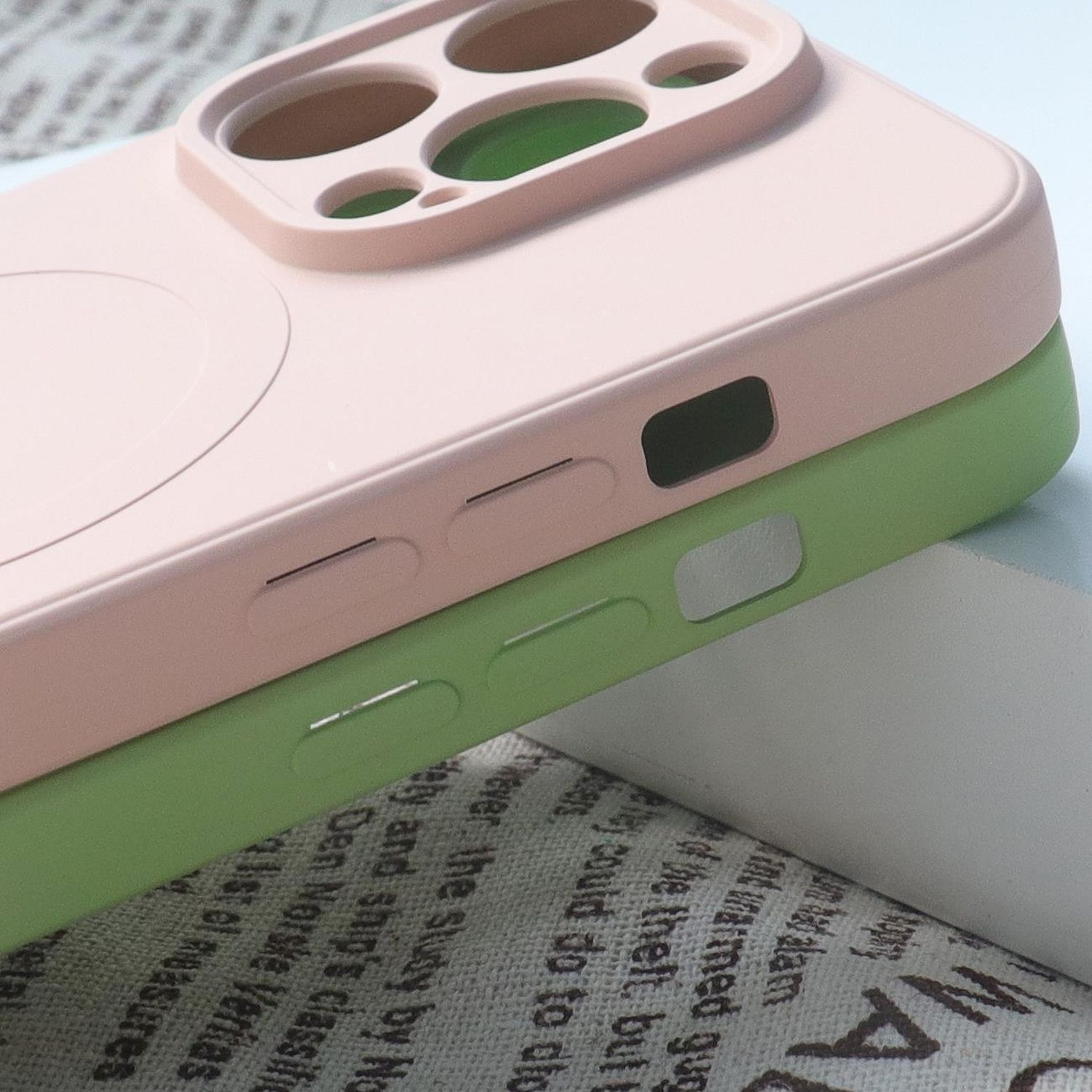 COFI Silikonhülle Grau MagSafe, iPhone 15, Cover Apple, Backcover