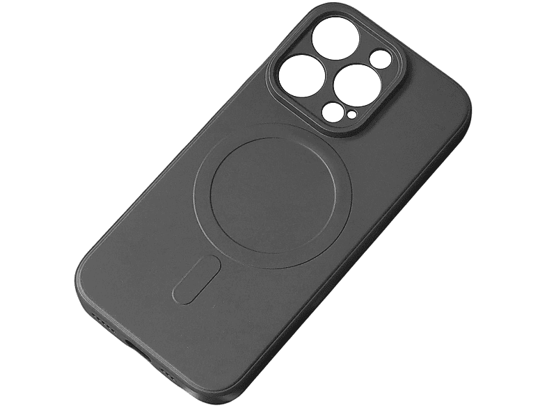 Schwarz Pro, Silikonhülle Apple, MagSafe, Backcover, iPhone 15 Cover COFI