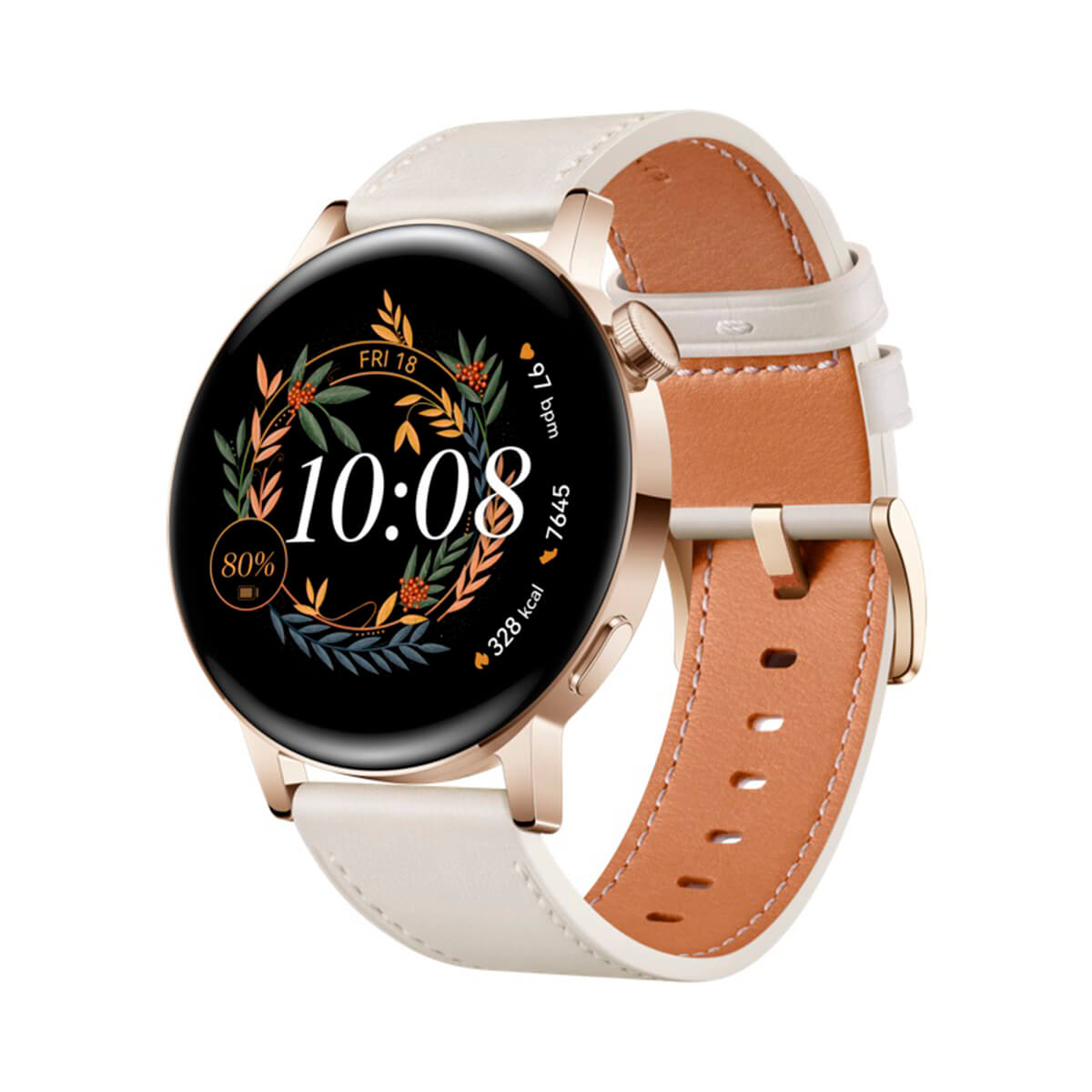 Rostfreier Weiß Smartwatch GT HUAWEI Watch 3 Stahl,