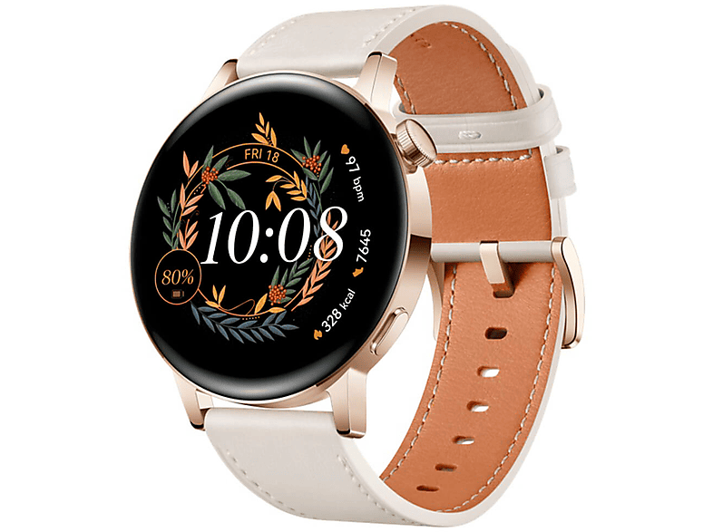 HUAWEI Watch GT 3 Smartwatch Rostfreier Stahl, Weiß