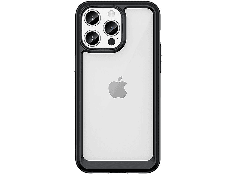 Backcover, Apple, Pro Outer Max, Hülle, iPhone COFI Schwarz Space 15