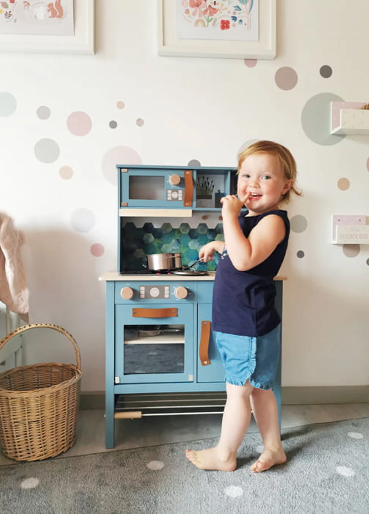 tasty FOOT SMALL Kinderküchen-Set blau