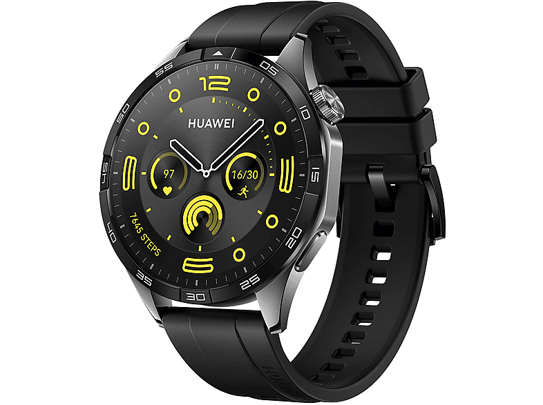 GT4 HUAWEI schwarz Smartwatch Fluoroelastomer, Watch