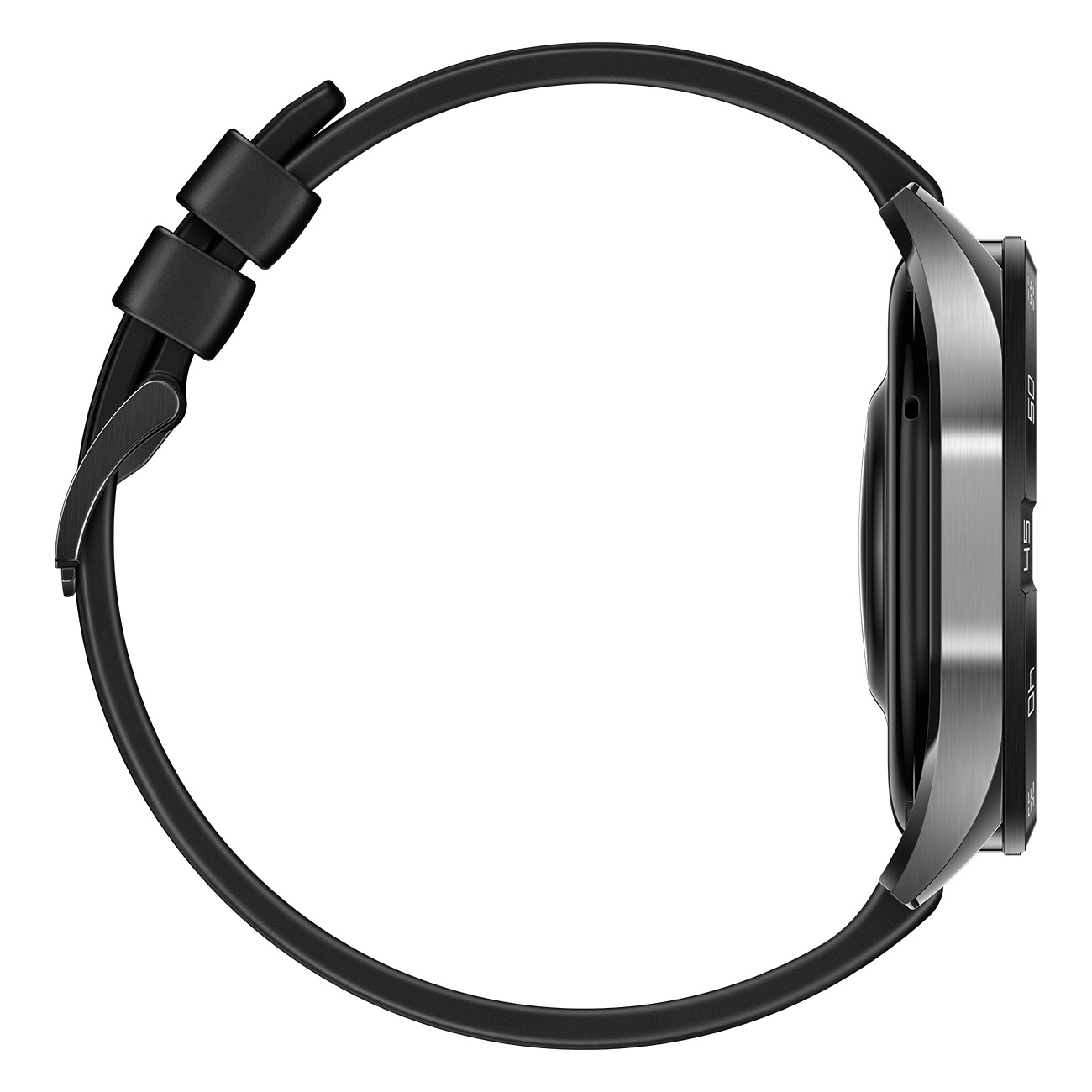 GT4 Fluoroelastomer, HUAWEI Watch schwarz Smartwatch