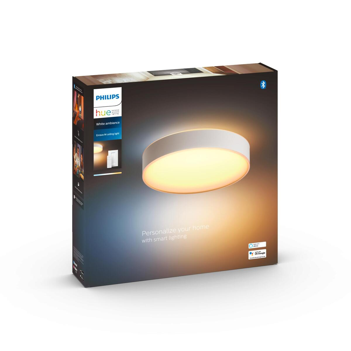 Pudełko świetlne Philips Hue. Pudełko jest czarne i pokazuje na nim produkt.