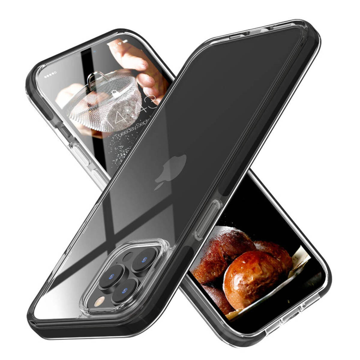 Plus, COFI iPhone Hülle 2mm, Transparent Slim 15 Backcover, Apple,