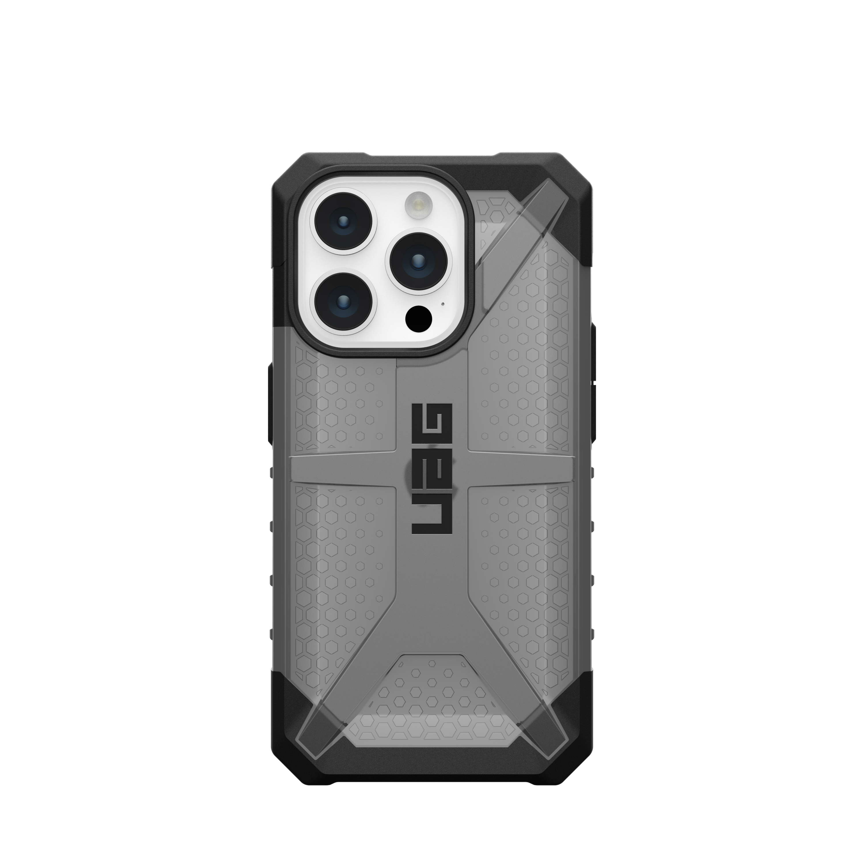 URBAN ARMOR GEAR Plasma, 15 Apple, iPhone ash (grau Backcover, Pro, transparent)