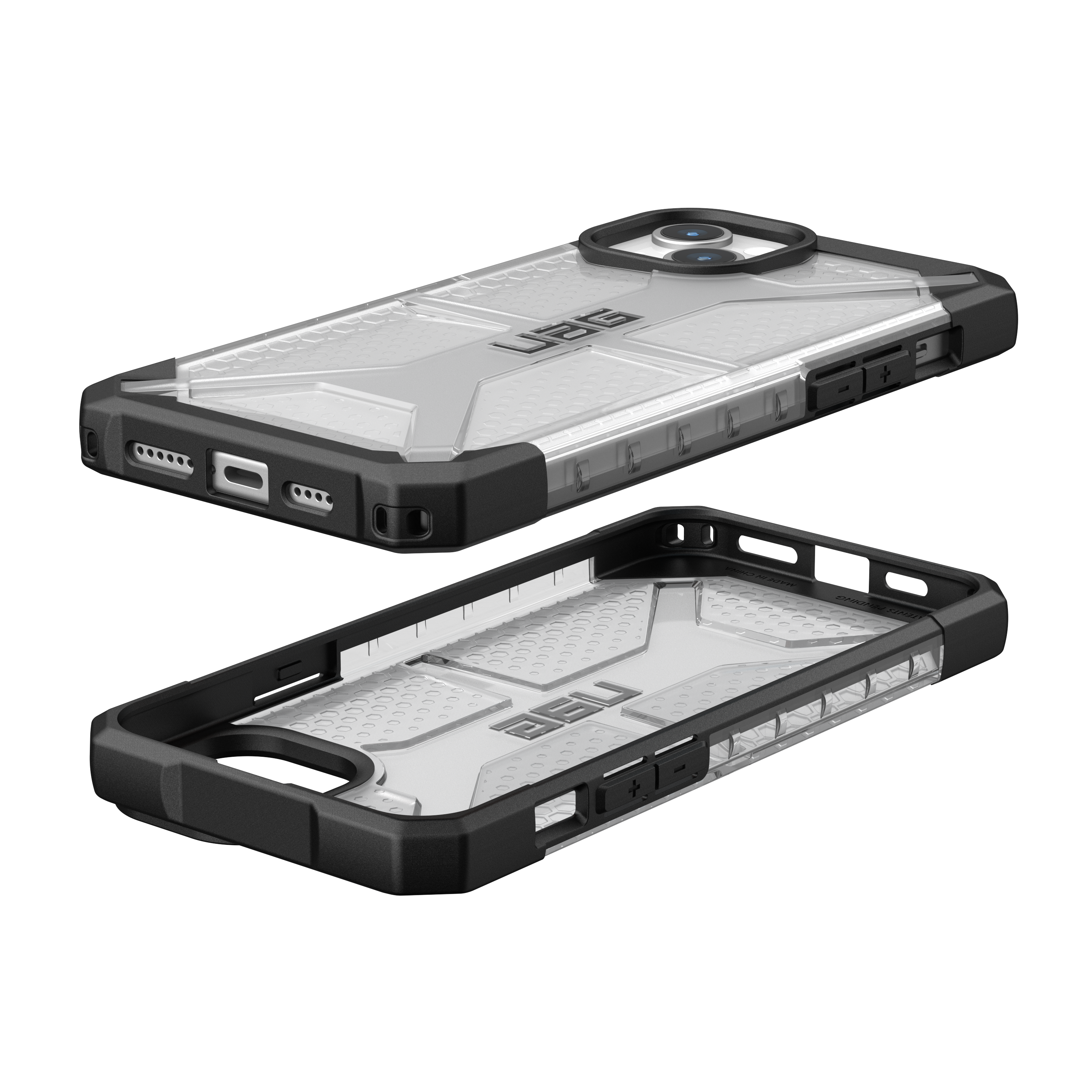 URBAN ARMOR GEAR Plasma, Backcover, ash Plus, transparent) 15 iPhone (grau Apple