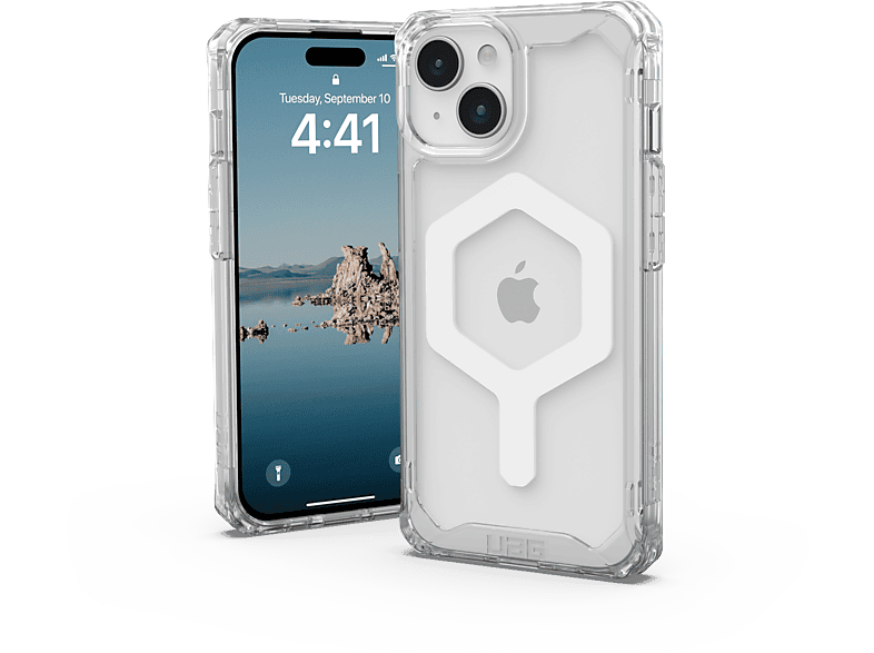 URBAN ARMOR iPhone MagSafe, Apple, ice (transparent)/weiß Backcover, GEAR 15, Plyo
