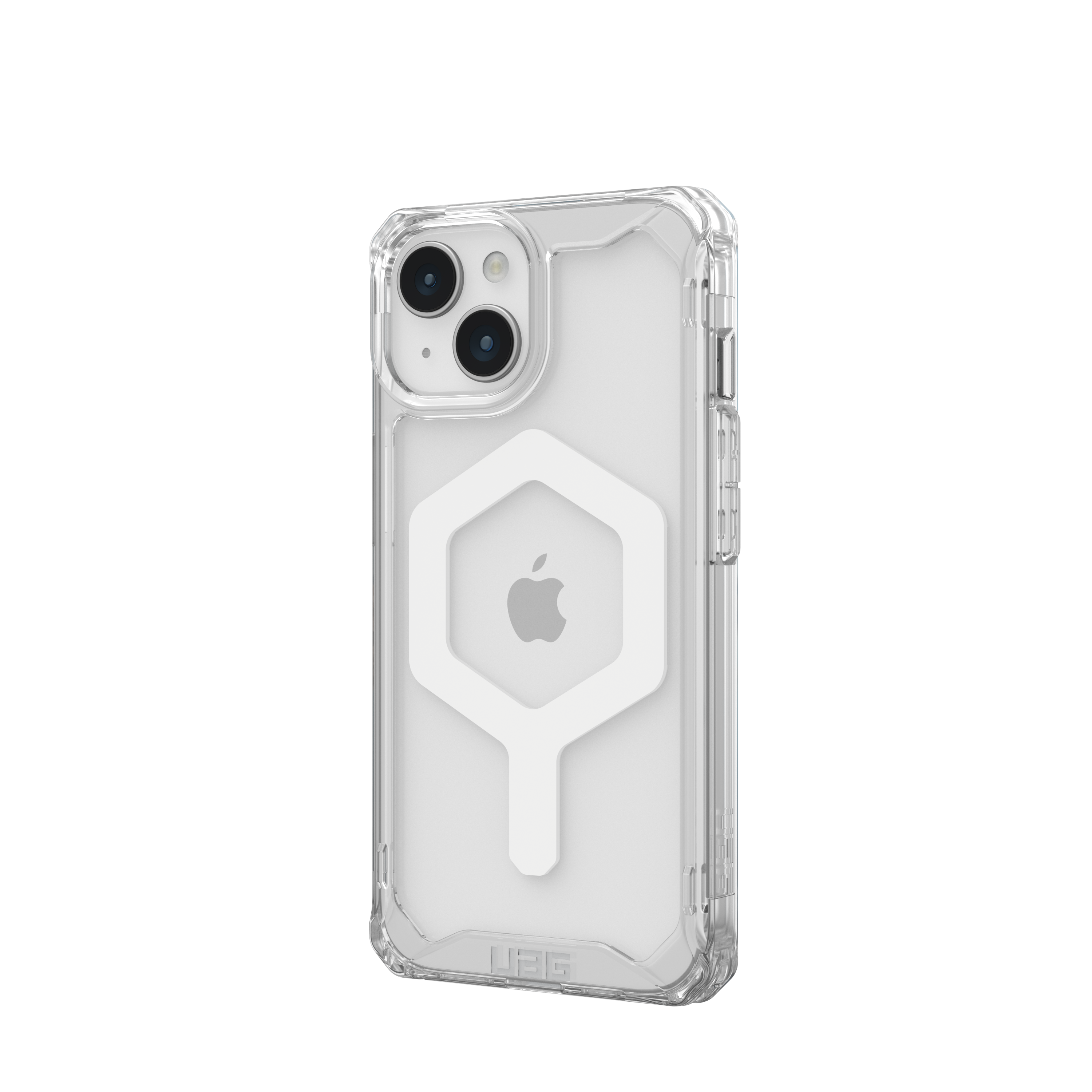 URBAN Backcover, Plyo (transparent)/weiß ARMOR Apple, MagSafe, iPhone 15, GEAR ice