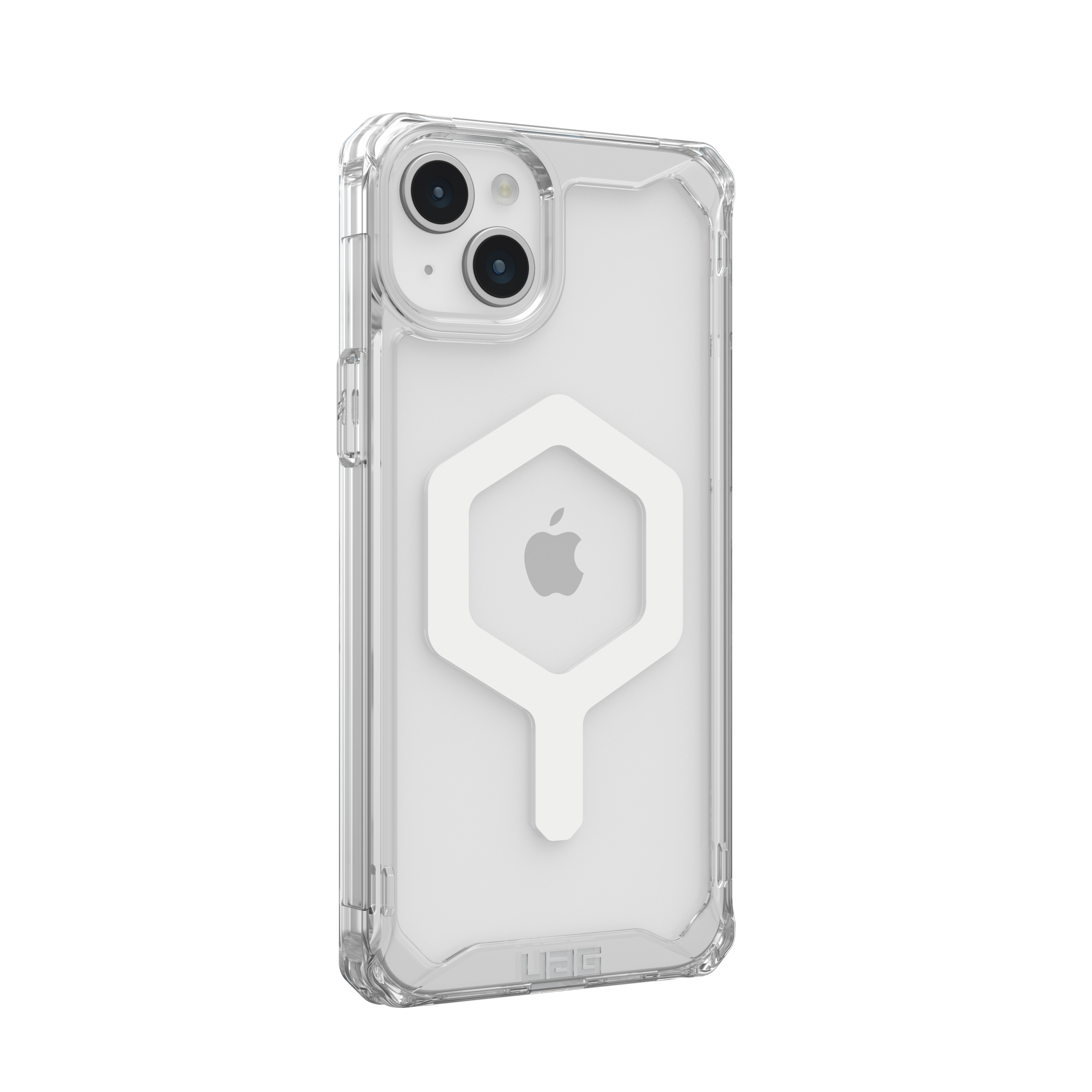 URBAN ARMOR GEAR Plyo ice iPhone Apple, 15 MagSafe, (transparent)/weiß Backcover, Plus