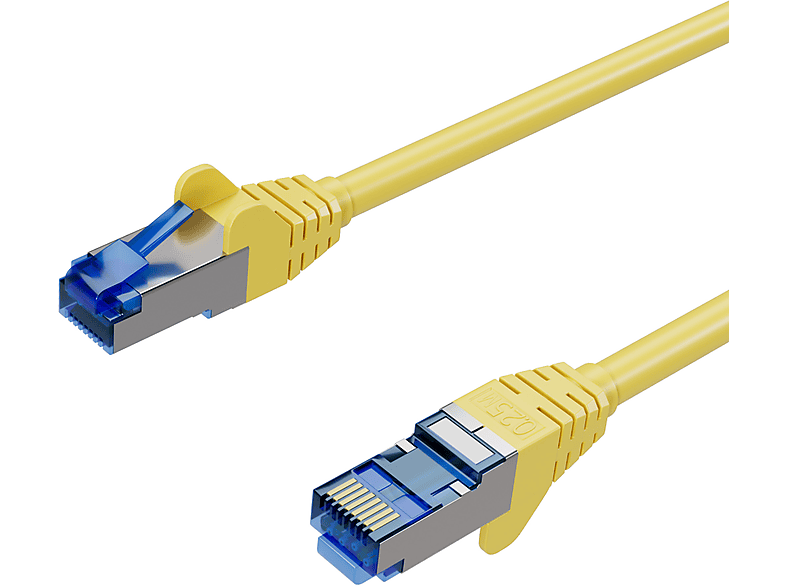 KABELBUDE cat6A RJ45, S/FTP 10 m PIMF 10m, Patchkabel Patchkabel gelb