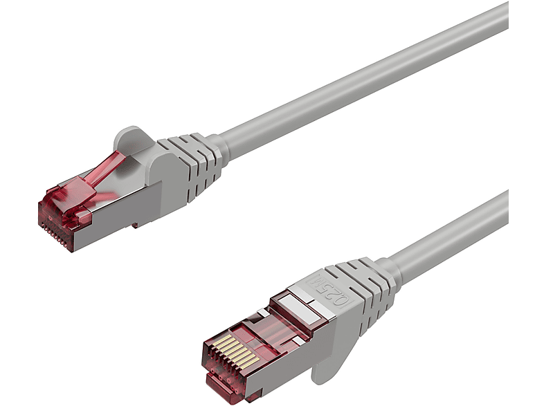 6A, PIMF, GHMT Cat S/FTP, LAN, Cat 6A, 7,50 Ethernet KABELBUDE Grau Halogenfrei, RJ45 m Netzwerkkabel 7,50m, Netzwerkkabel,