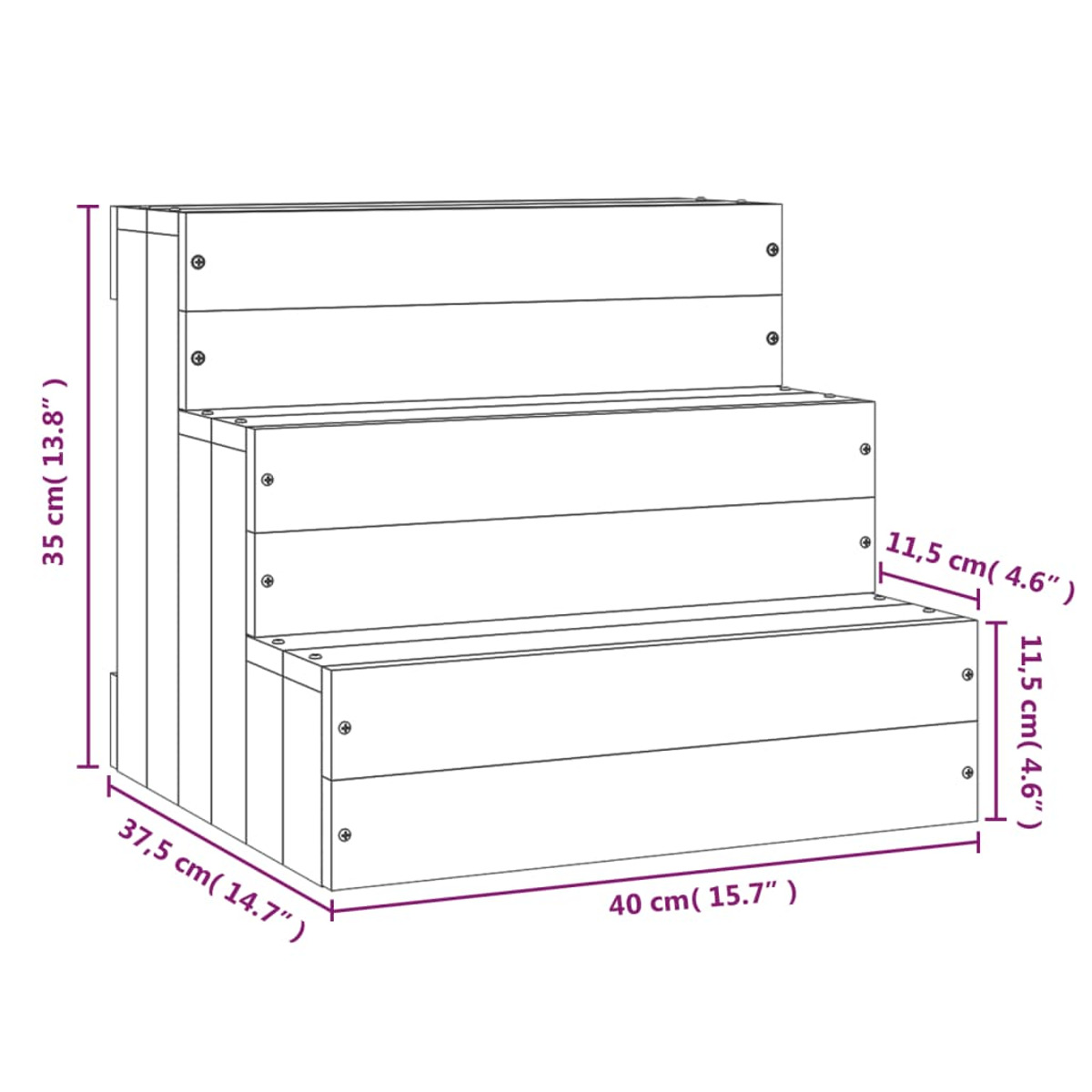 822464 Hundetreppe VIDAXL