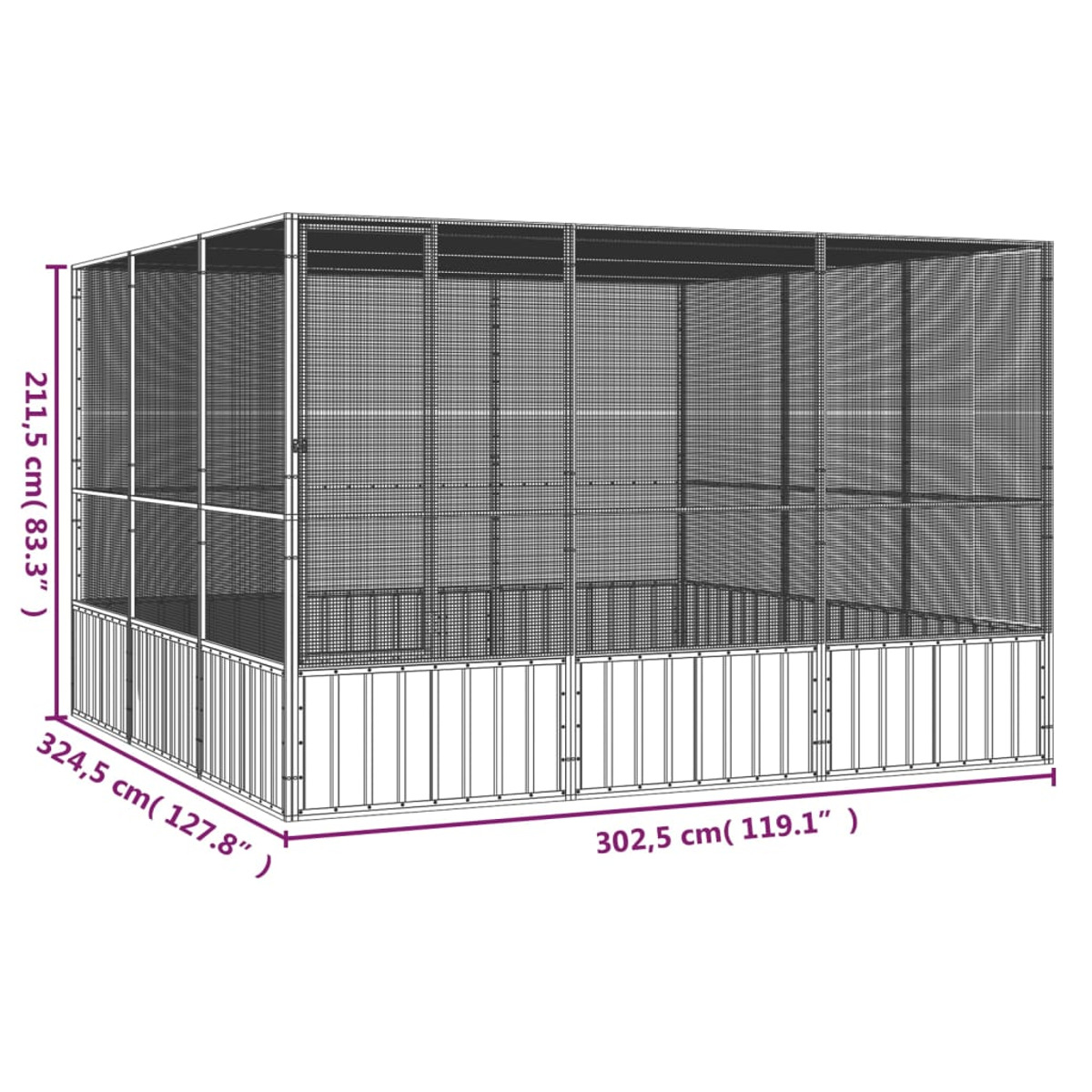 VIDAXL 171550 Vogelkäfig