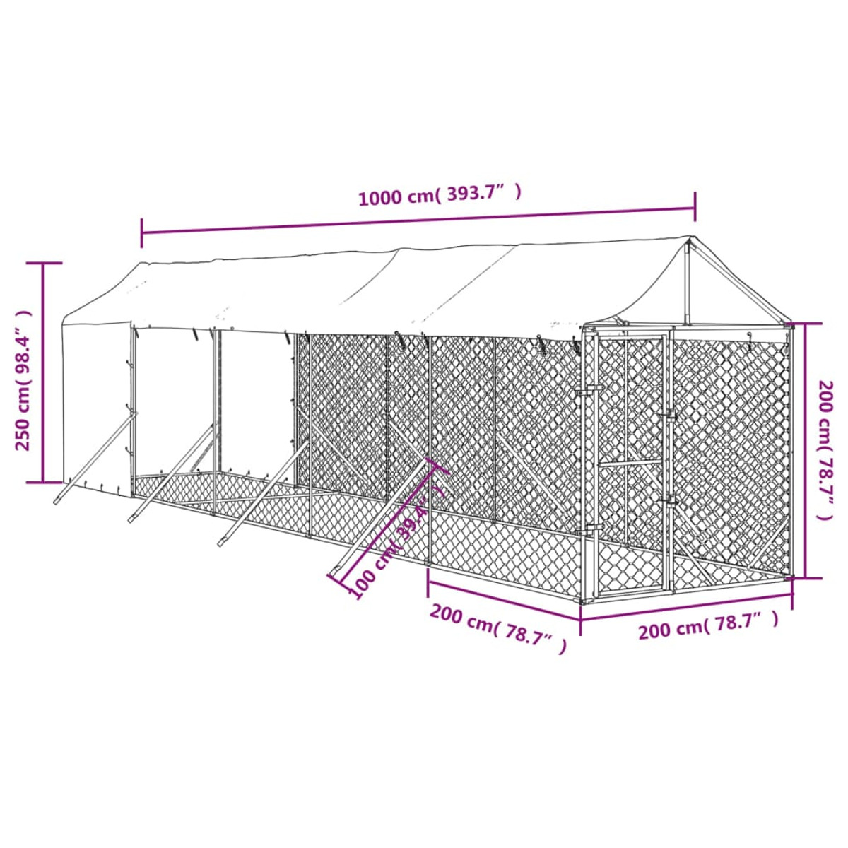 VIDAXL 3190492 Hundehütte