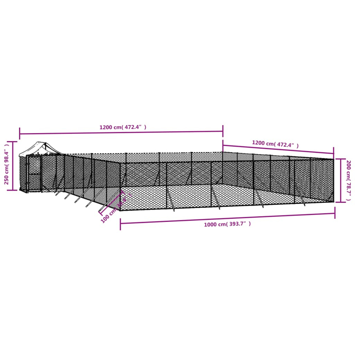 VIDAXL 3190474 Hundehütte