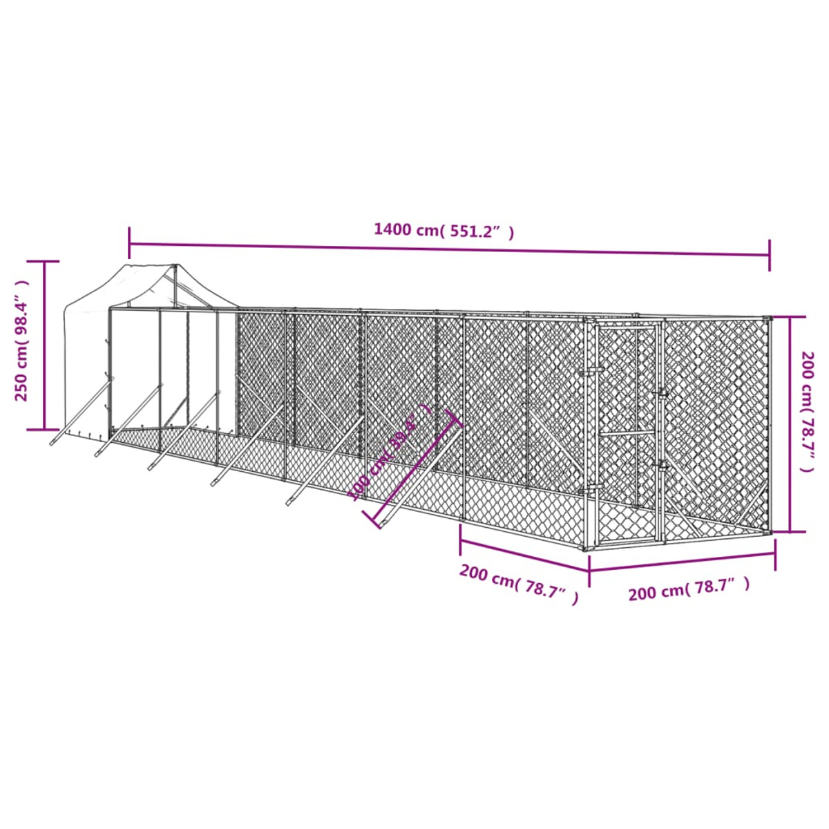 VIDAXL Hundehütte 3190477