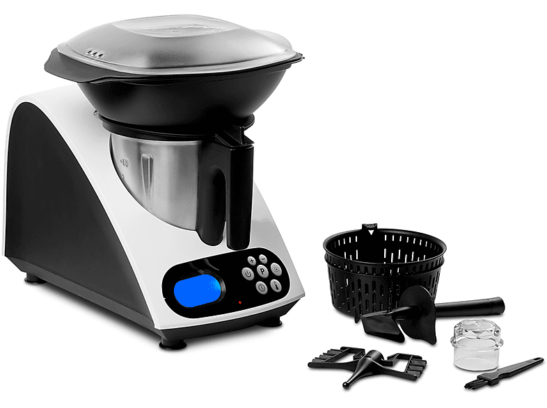 MEDION MD 16361, Kochfunktion, 11 (1000 weiß Betriebsstufen, Watt) Küchenmaschine Abschaltung automatische