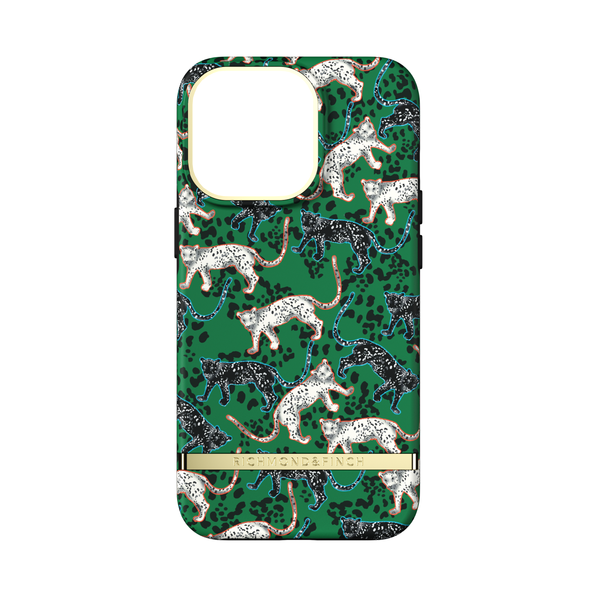 GREEN 13 IPHONE APPLE, Green iPhone Backcover, RICHMOND Pro, 13 PRO, FINCH & Leopard